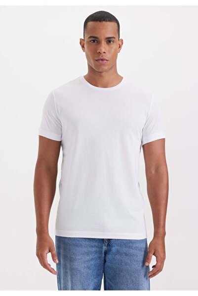 WESTMARK LONDON White 2-Piece Crew Neck Regular Fit 100% Cotton Men's T-Shirt DANIEL