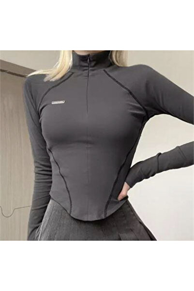 DEEFWEAR Crop Top cu mânecă lungă