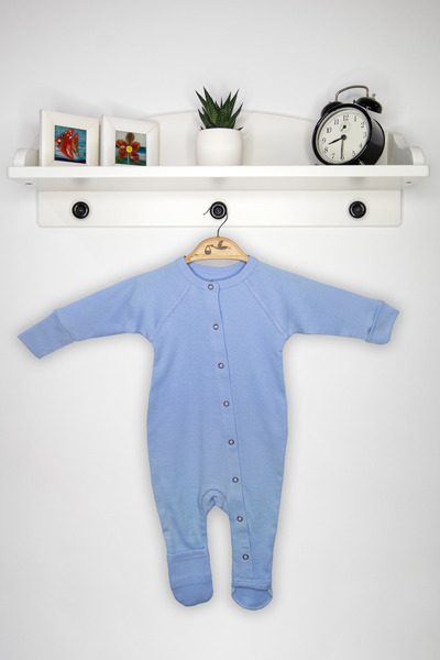 Newborn Fashion Club Long Sleeve Jumpsuit with Booties & No Booties