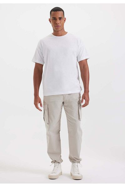 WESTMARK LONDON Λευκό Crew Neck Oversize Fit 100% Cotton Basic Ανδρικό T-Shirt THOMAS