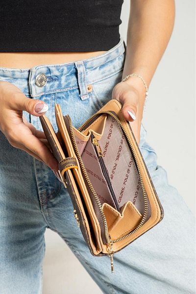 YOGII Дамски хартиен портфейл Balvi Model с отделение за монети, държач за карти и каишка за китка, VIP продукт