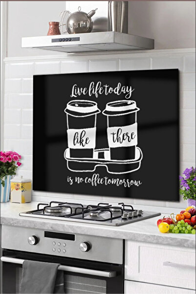 PRATİK DEKOR Protector din sticla pentru spatele aragazului Protector pentru ...