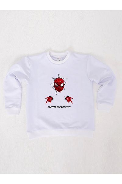 SPIDERMAN Hanorac pentru copii din țesătură de bumbac spiderman imprimat