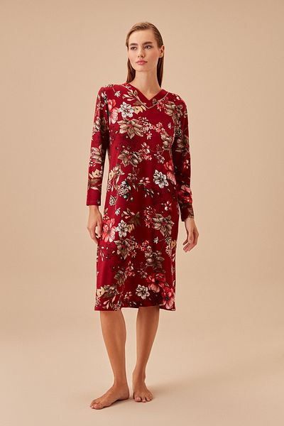 SUWEN Black Rose Printed Mother Dress