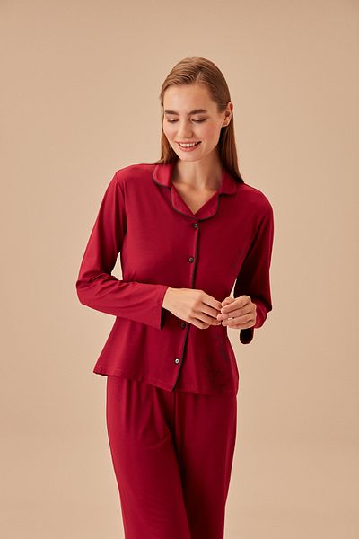 SUWEN Set pijama subțire masculină