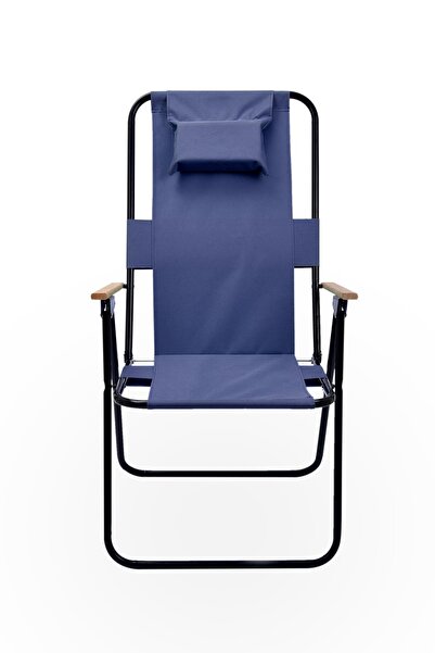 Exent Yastıklı yüksek sırtlı katlanır büyük boy kamp piknik sandalyesi, ağaç ...