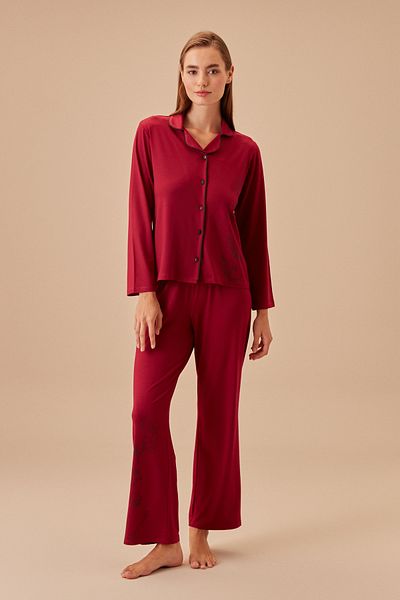 SUWEN Set pijama subțire masculină