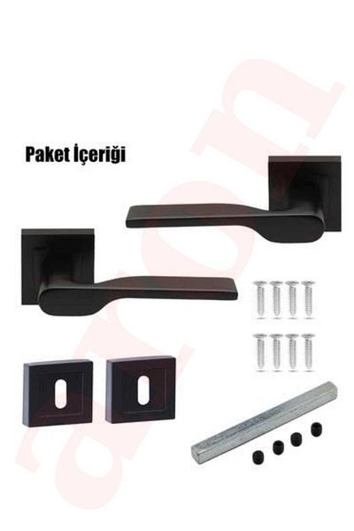 ARON NEW SIDE HANDLE ROOM TYPE SQUARE RODGE (MATT BLACK) DOOR HANDLE ALUMINUM / STEEL