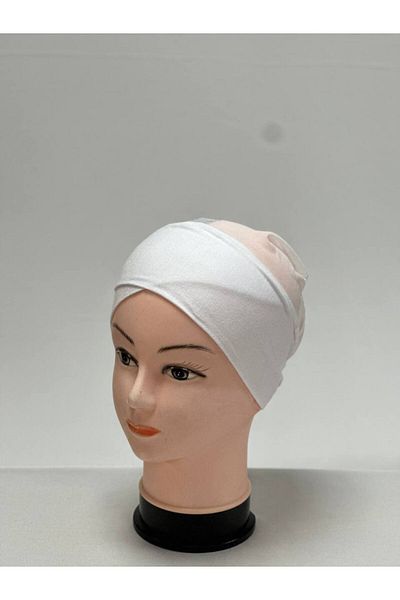 AWAM SILK Awam Silk Tulle Cross-Laced Combed Cotton Bonnet