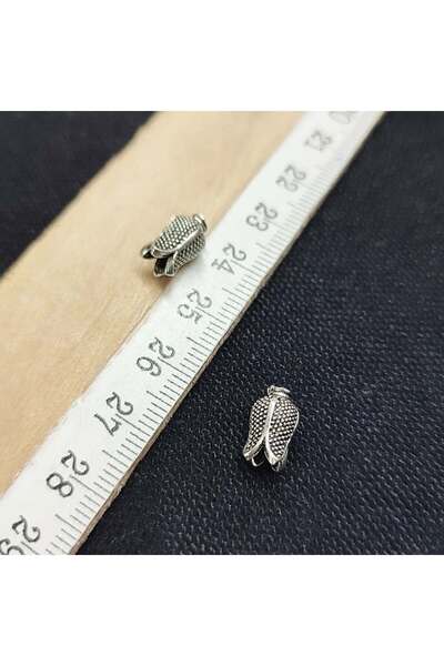 TSMİ 25 bucăți pandantive epoxidice pentru mărgele de rugăciune, dispozitiv de închidere din piatră metalică, capac pentru mărgele