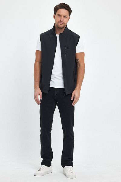 Sporting Men's Smoke Gray Softshell Waterproof Vest
