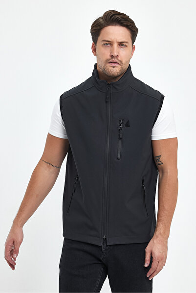 Sporting Men's Smoke Gray Softshell Waterproof Vest