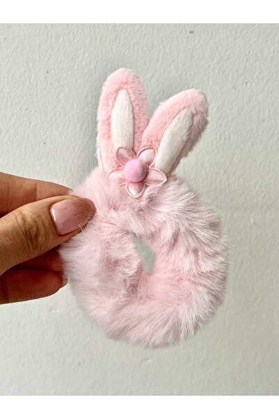 BURÇİN AKSESUAR Tavşan Kulaklı Peluş Lastik Toka