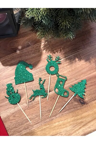 Denseden أعواد أسنان إيفا اللامعة لشجرة عيد الميلاد 10 قطع