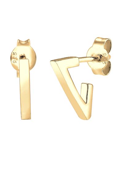 ELLI Ohrringe Basic Geo Creole Dreieck 925 Sterling Silber