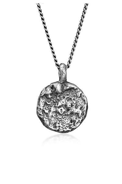 HAZE & GLORY Halskette Coin Anhänger - Here and Now 925 Silber