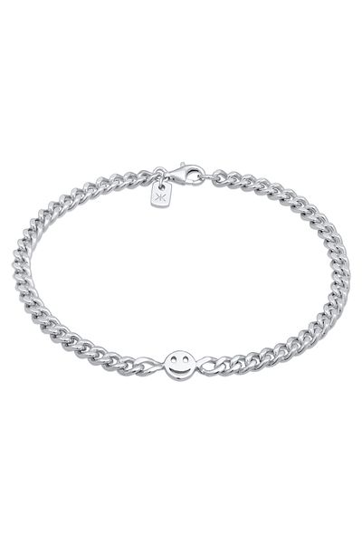 KUZZOI Armband Smile Face Emoji Happy 925 Silber