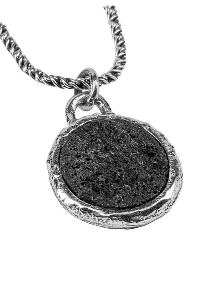 HAZE & GLORY Halskette Lava Stein - Firestarter 925 Silber