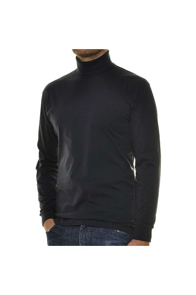 Ragman Herren Rollkragenpullover - Langarm Basic Rollkragen Regular Fit, Single Jersey, einfarbig