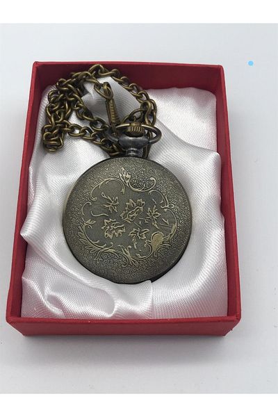 QUARTZ clamshell pocket watch