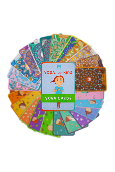 Rebuwo Σετ καρτών με θέσεις γιόγκα για παιδιά