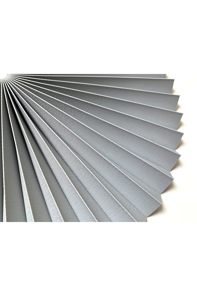 Persis Pliper Karartma Gri - Eni Dar Ölçü - Plise Cam Balkon Perdesi Yapışkan...