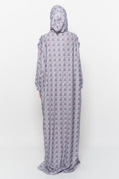 Altobeh Практичне цільне плаття для молитви з сонячним візерунком з рукавами з лайкрової лайкри Basort хіджаб з молитовним візерунком 9900302