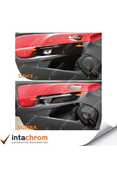 İntachrom Renault Clio 4 Krom Iç Kapı Döşeme Çıtası - 2012- 2019