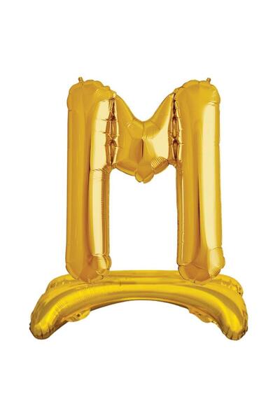 partideyince بالون ذهبي على شكل حرف M