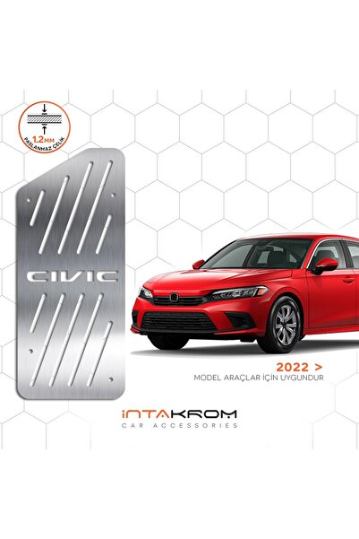 İntachrom Honda Civic Krom Ayak Dinlendirme Pedalı 2022 Ve Üzeri