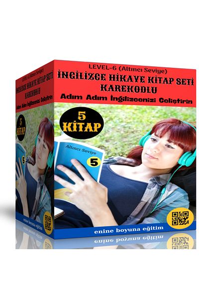 Enine Boyuna Eğitim مجموعة القصص الإنجليزية المستوى 6 (5 كتب مع رمز الشريط)