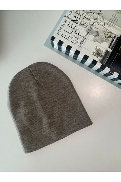 QUOS SOLID COLOR UNISEX BEANIE BEIGE
