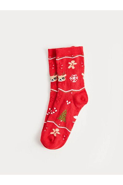 LC Waikiki LCW Kids Christmas Themed Girl's Socks