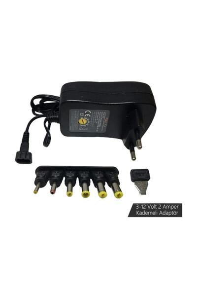 FULLY Adaptör 3-12v 2a Kademeli Çok Uçlu 3122