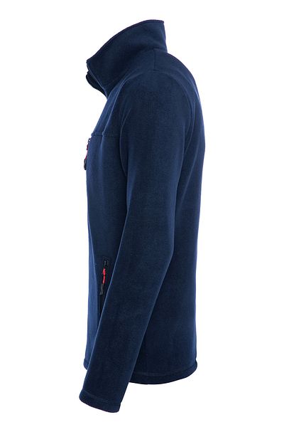 VEGA PORT Pánské tmavě modré fleece se 3 kapsami na zip