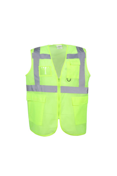 KKDSTOCK Work Safety Equipment سترة تنبيه تنفيذية شبكية