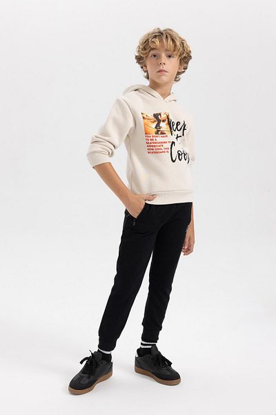 DeFacto Boy's Jogger Sweatpants - Lace-Up Waist, Elastic Leg, Pocket B4368A823Wn