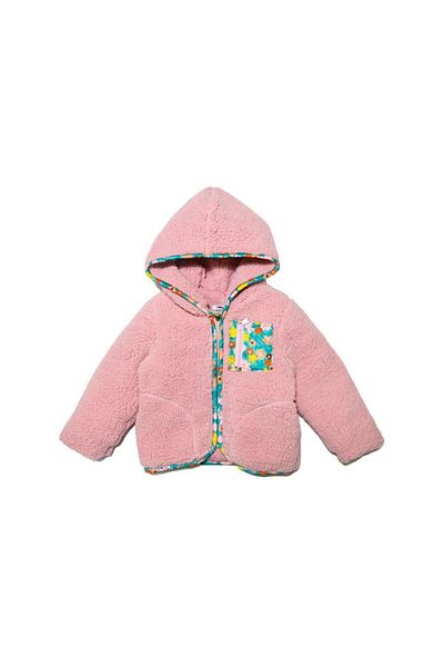 YİGİT BUTİK Yigit Butik Girl's Plush Fabric Coat