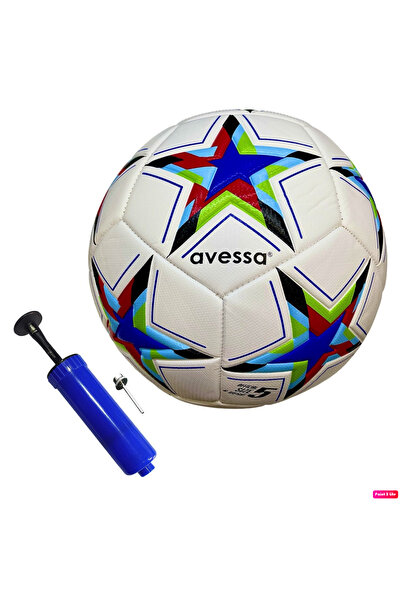 AVESSA كرة القدم FT-800 ذات 4 أرضيات صلبة مبطنة، كرة مطابقة 420 جرام + مضخة كرة
