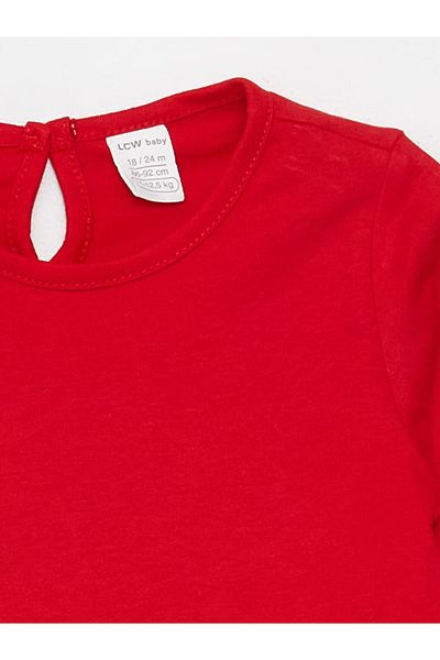 LC Waikiki LCW baby Crew Neck Basic Baby Girl T-Shirt