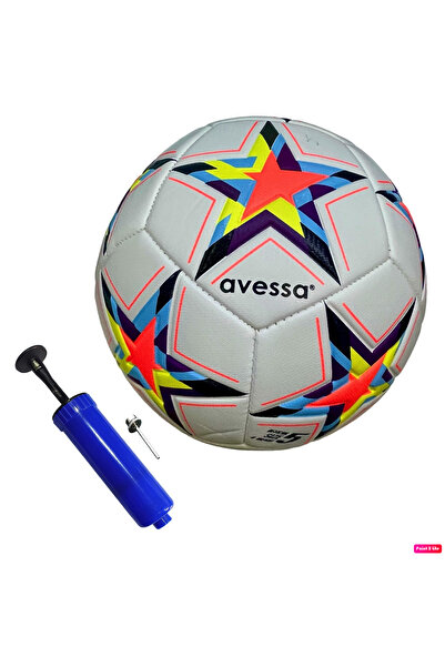 AVESSA كرة القدم FT-800 ذات 4 أرضيات صلبة مبطنة، كرة مطابقة 420 جرام + مضخة كرة