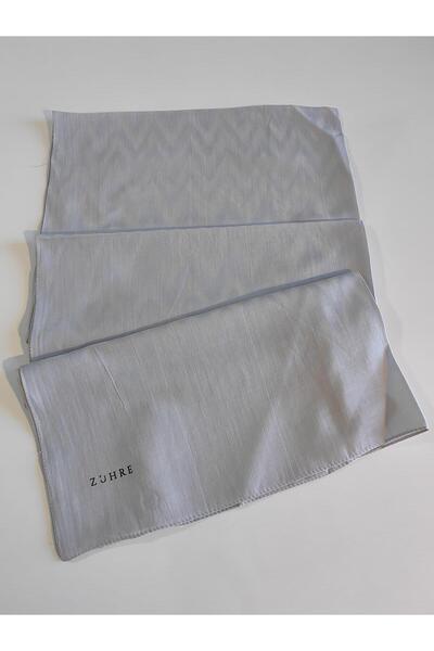 Zühre Şal cu model în zig-zag gri deschis - Zühre Seher 0110