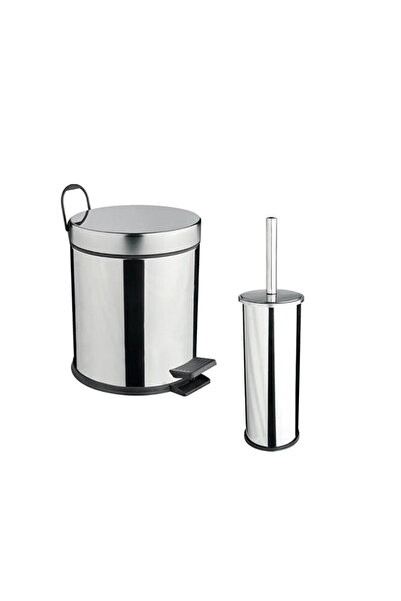 Maxiflow 2li Banyo Seti Çöp Kovası Klozet Fırçası