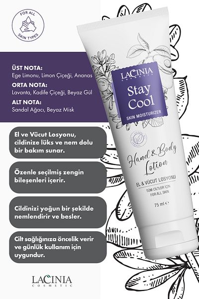 Lacinia STAY COOL - 75 ml Hand and Body Lotion