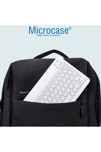 Microcase Tablet ve Telefonlar için Şarjlı Bluetooth Türkçe Q Klavye - AL2671