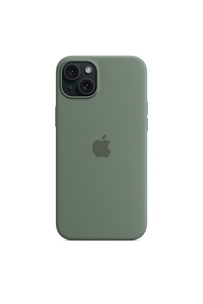 Apple Iphone 15 Plus Silicone Case With Magsafe - Cypress