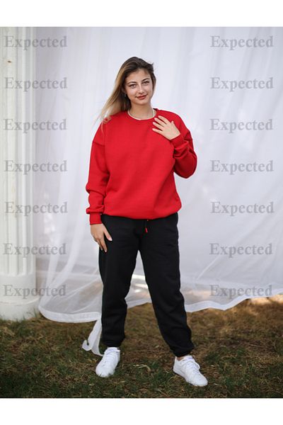 EXPECTED Women's 3 Thread Rose Gold Tracksuit Set