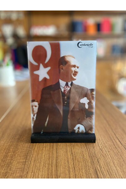 ay reklam 100.yıla Özel Atatürk Portresi Masaüstü Hediyelik Dekoratif 004