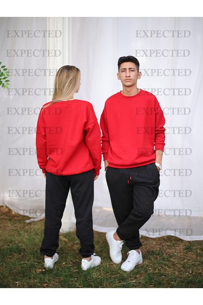 EXPECTED DEAR COUPLE COMBINATION PRINTED OVERSIZED TRACKSUIT WITH DRESS - 2 PIECES
