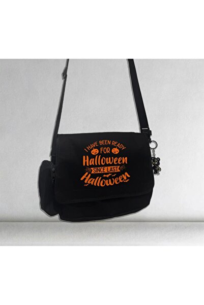 Touz Halloween I Have Been Ready з принтом, унісекс, чорна сумка поштаря